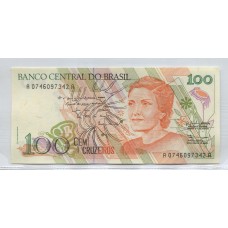 BRASIL 100 CRUZEIROS BILLETE SIN CIRCULAR, UNC